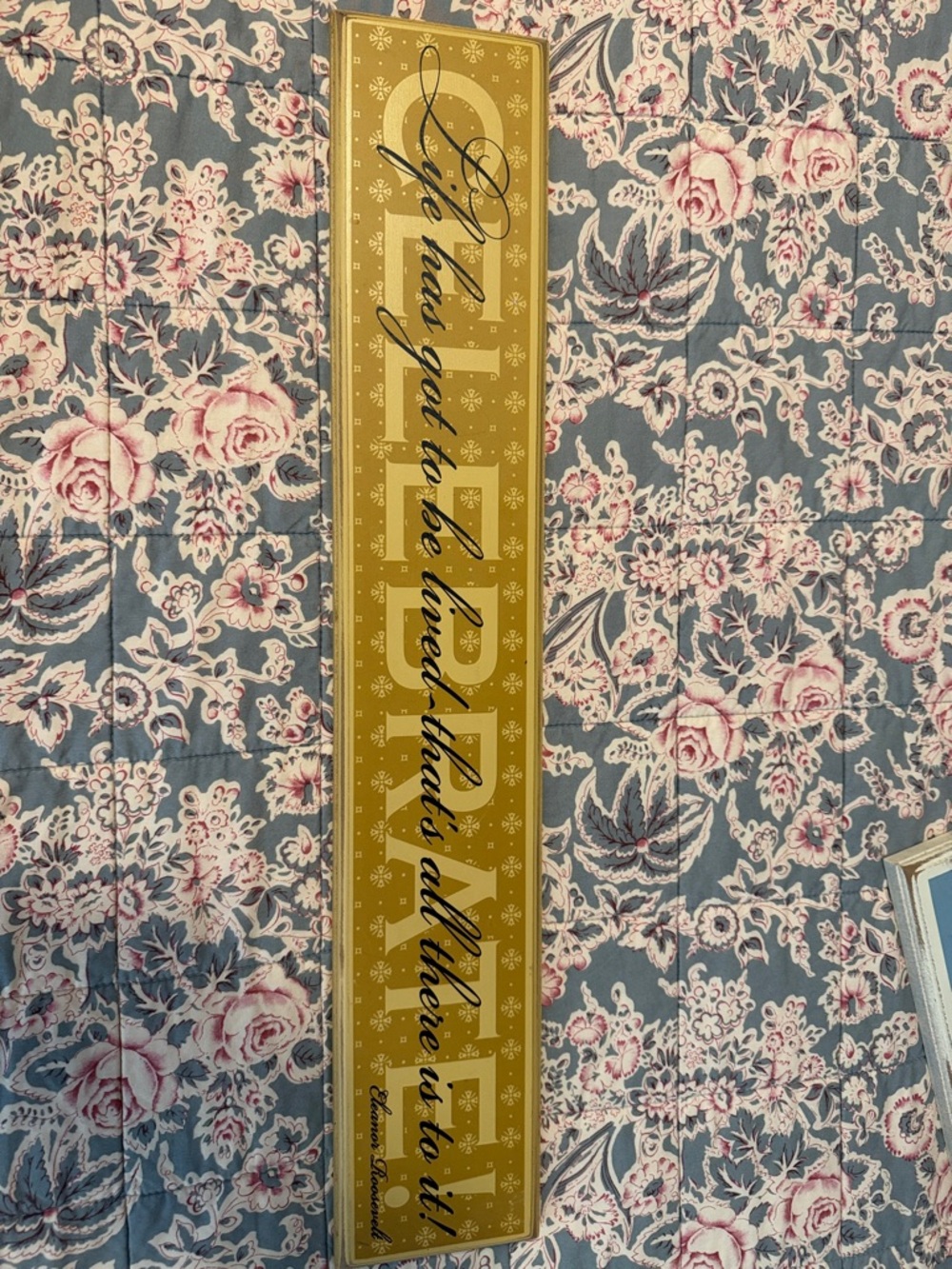 CELEBRATE!/Life has got to be lived-that's all there is to it!/Eleanor Roosevelt